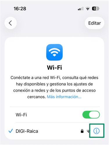 Tap The I Icon Es