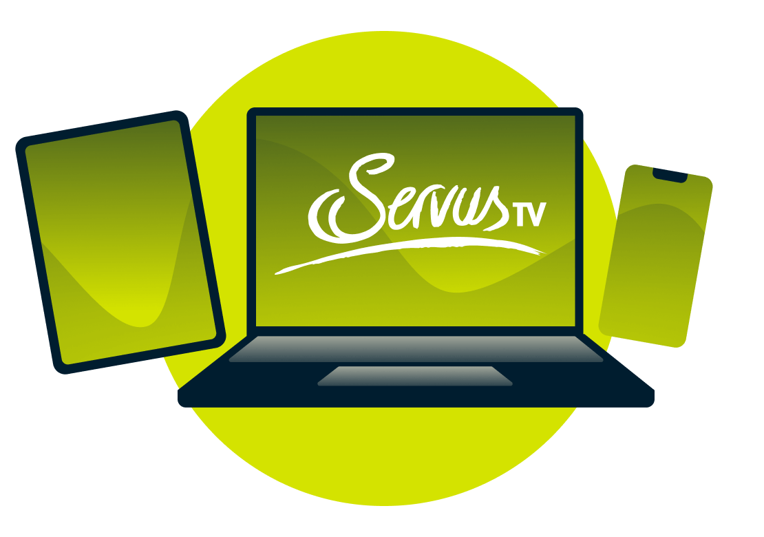 Assista &agrave; ServusTV em m&uacute;ltiplos dispositivos.
