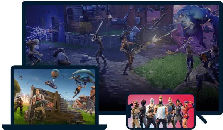 Download Fortnite su diversi dispositivi.