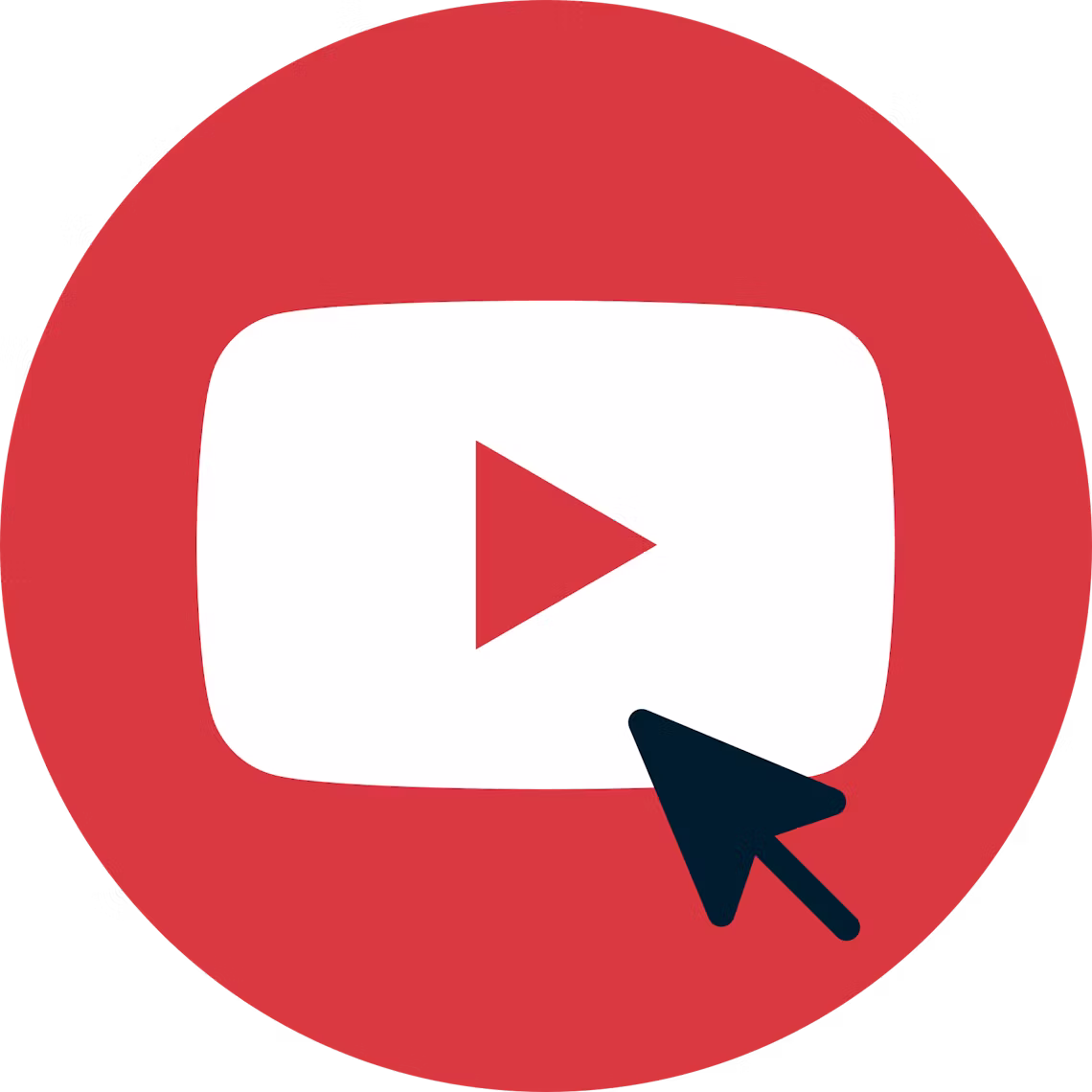 Cursor sobre el bot&oacute;n de Suscribir a YouTube